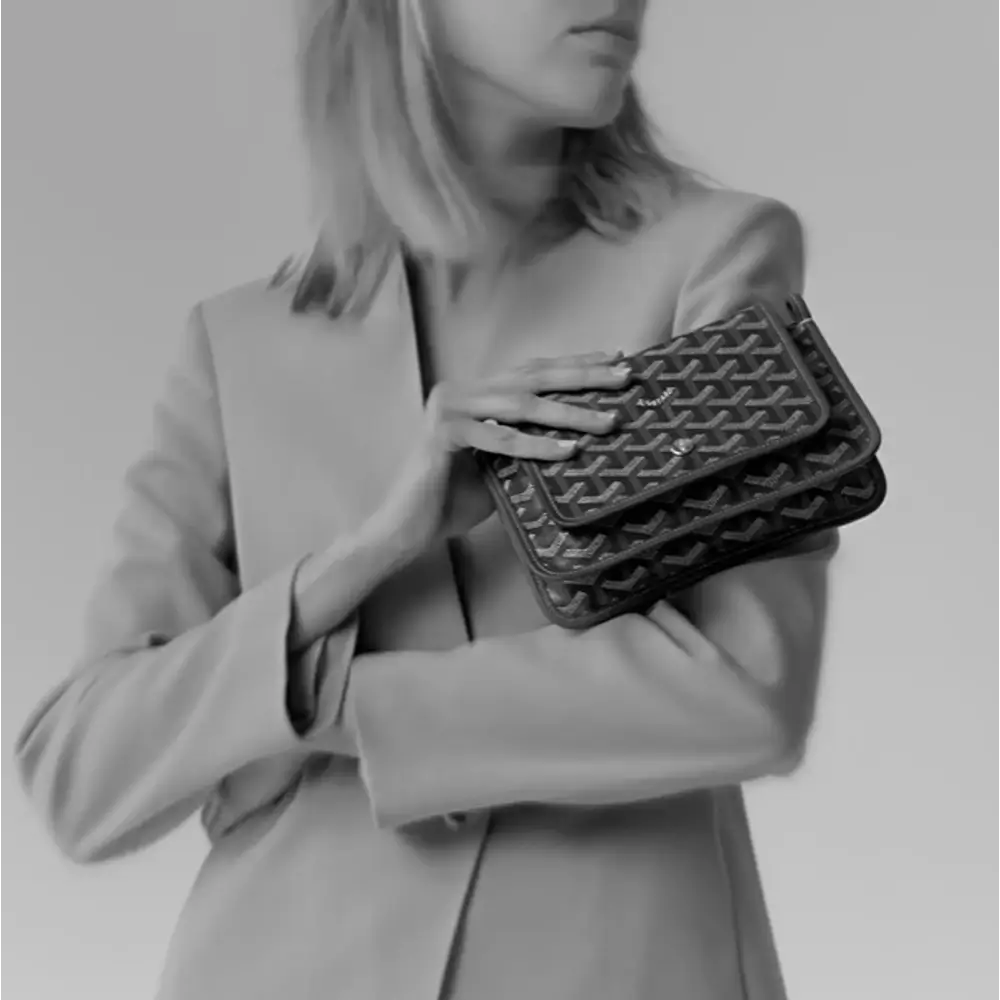 Goyard Plumet Pocket Wallet Model shots 2