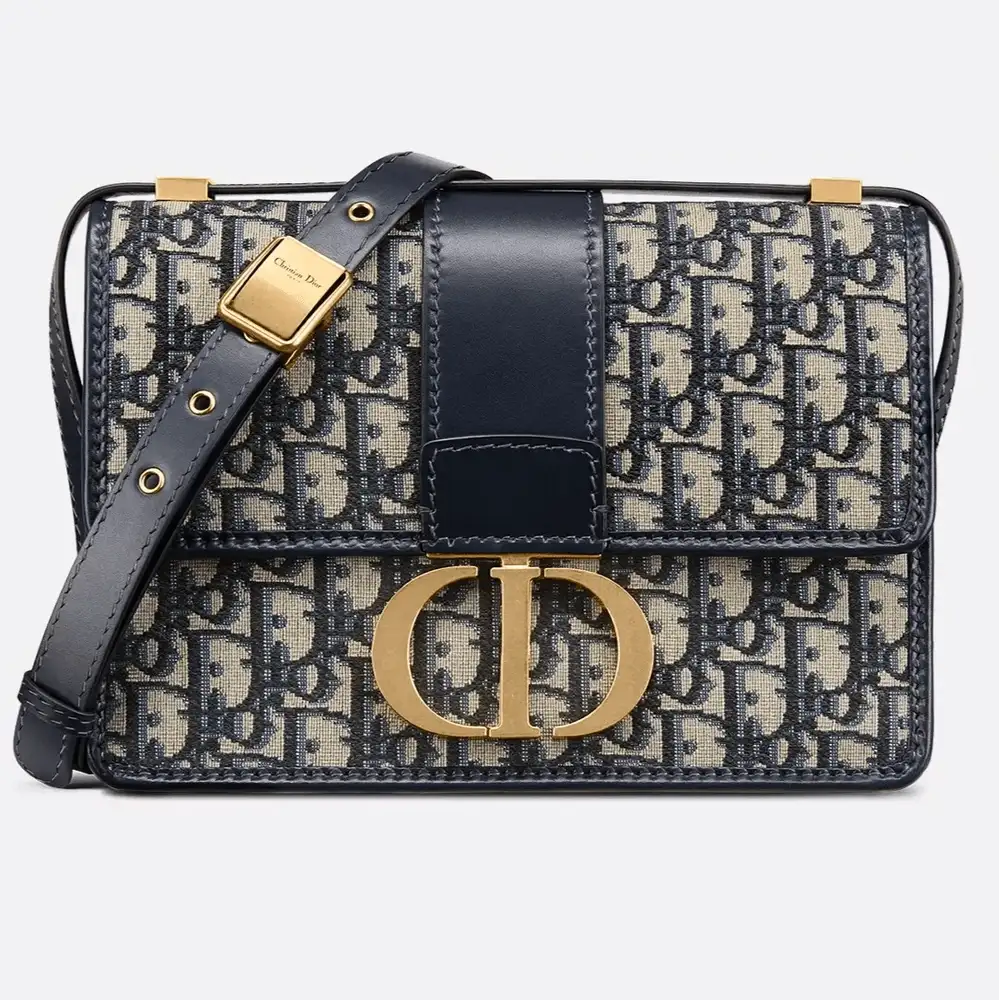 Dior 30 Montaigne Bag Dior Oblique Jacquard Blue