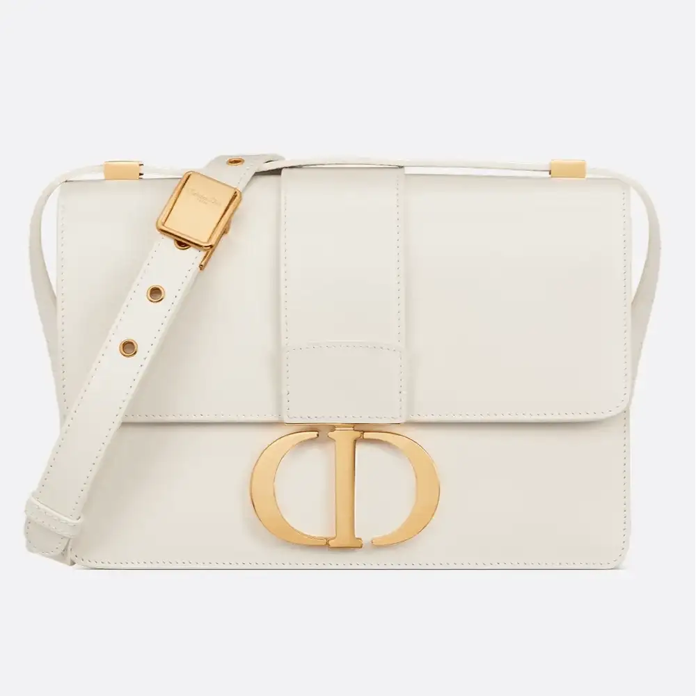 Dior 30 Montaigne Bag x Box Calfskin Latte