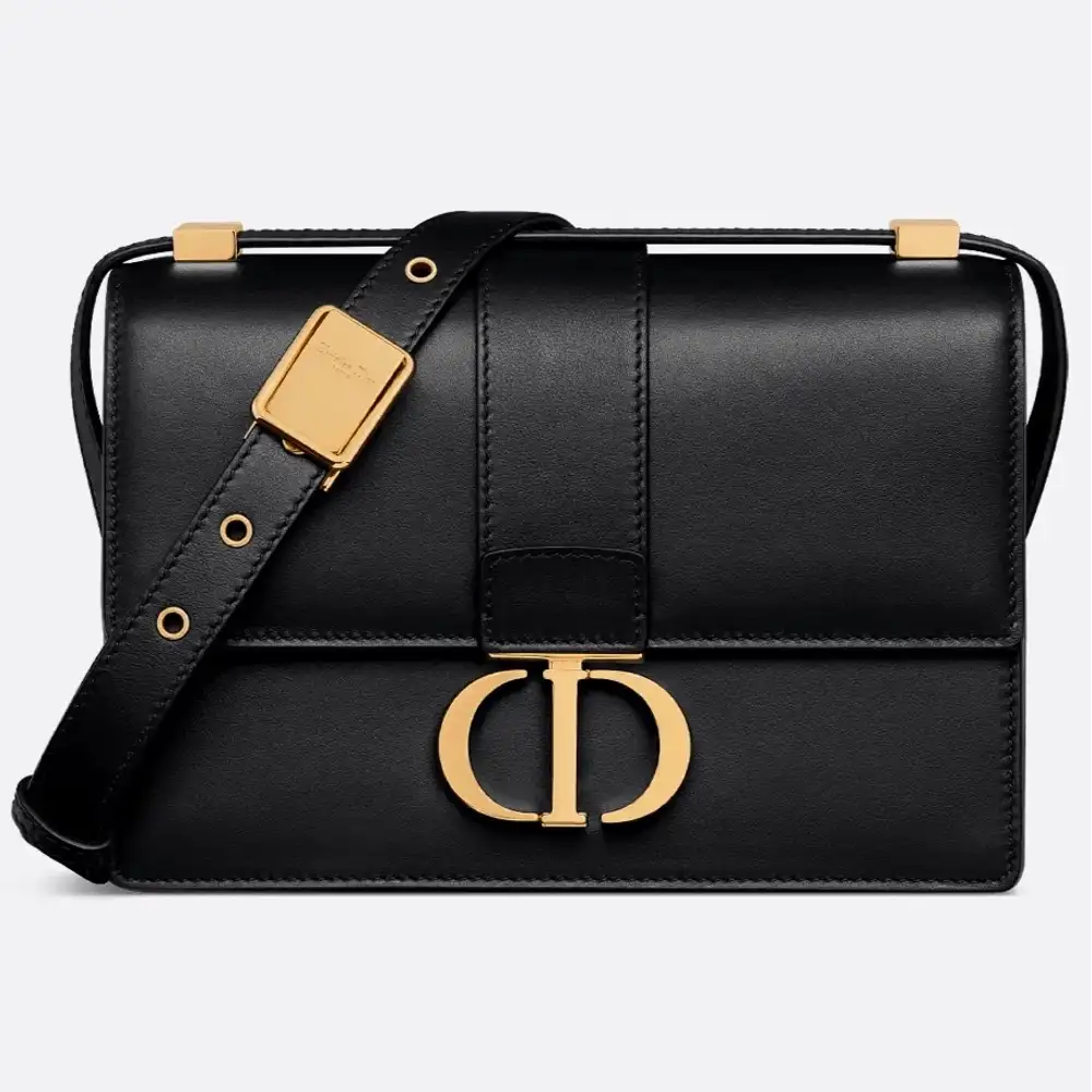 Dior 30 Montaigne Small Bag Calfskin Black