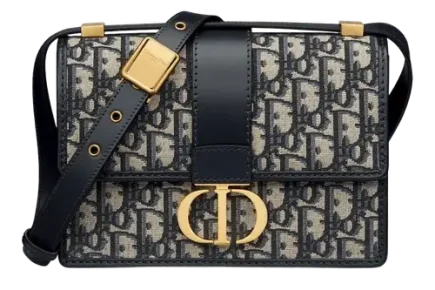 Dior 30 Montaigne Small Bag x Dior Oblique Jacquard Blue Featured image