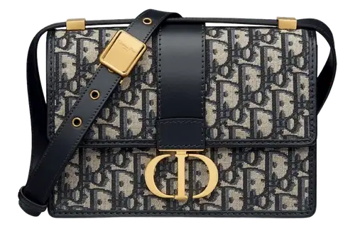 Dior 30 Montaigne Small Bag x Dior Oblique Jacquard Blue Featured image