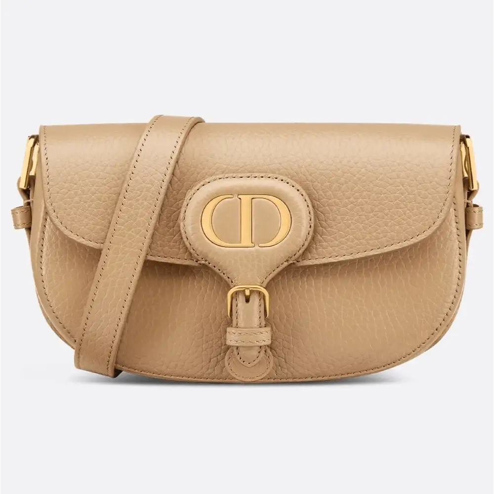 Dior Bobby East West Bag Grained Calfskin Biscuit