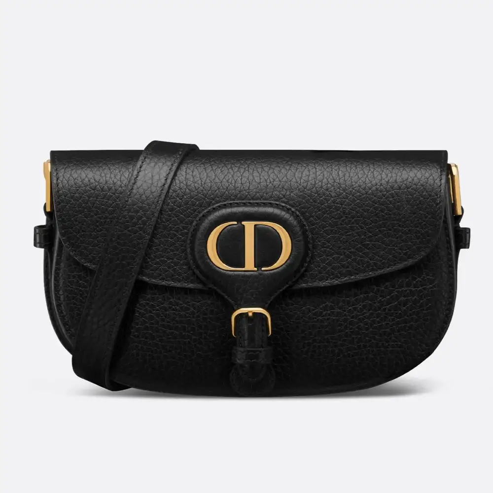 Dior Bobby East West Bag Grained Calfskin Black
