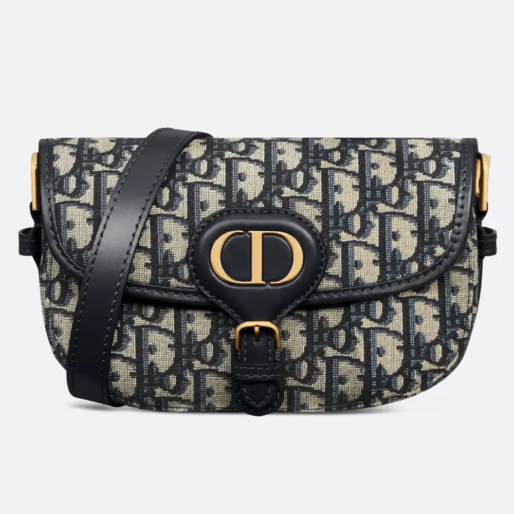 Dior Bobby East West Bag x Dior Oblique Jacquard Blue