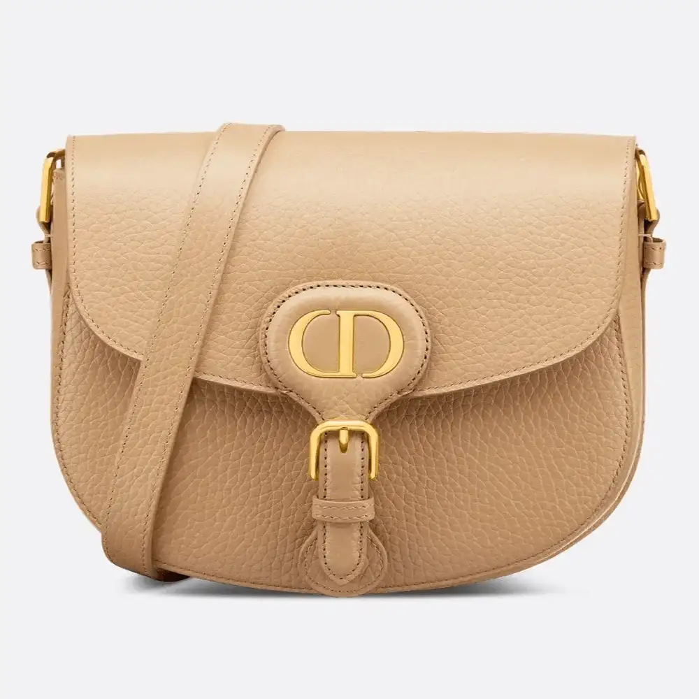 Dior Bobby Medium Bag Grained Calfskin Biscuit