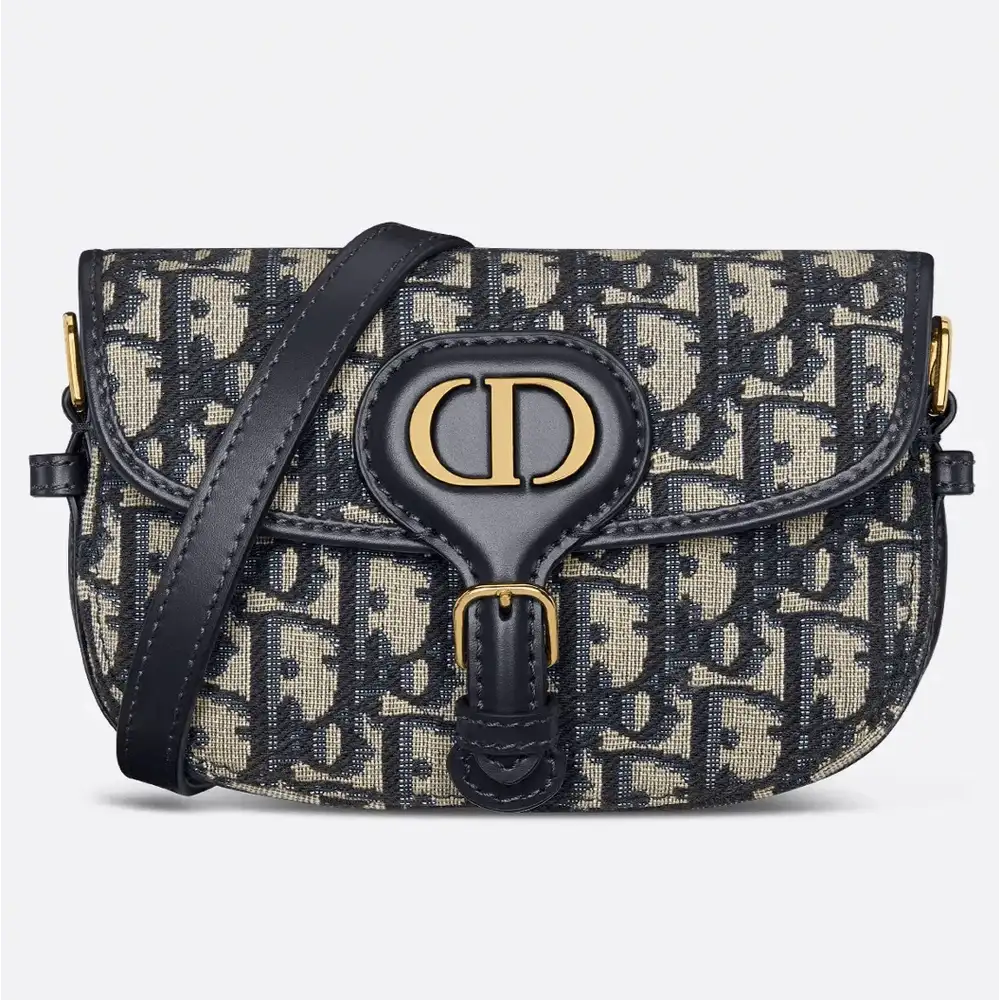 Dior Bobby Mini Bag x Dior Oblique Jacquard Blue