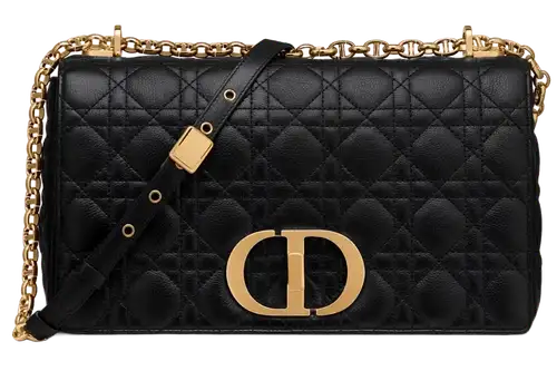 Dior Caro Large Bag x Supple Cannage Calfskin Black Featured image