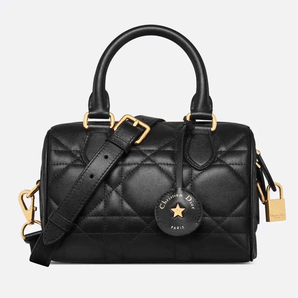 Dior Groove 20 Bag Macrocannage Calfskin Black