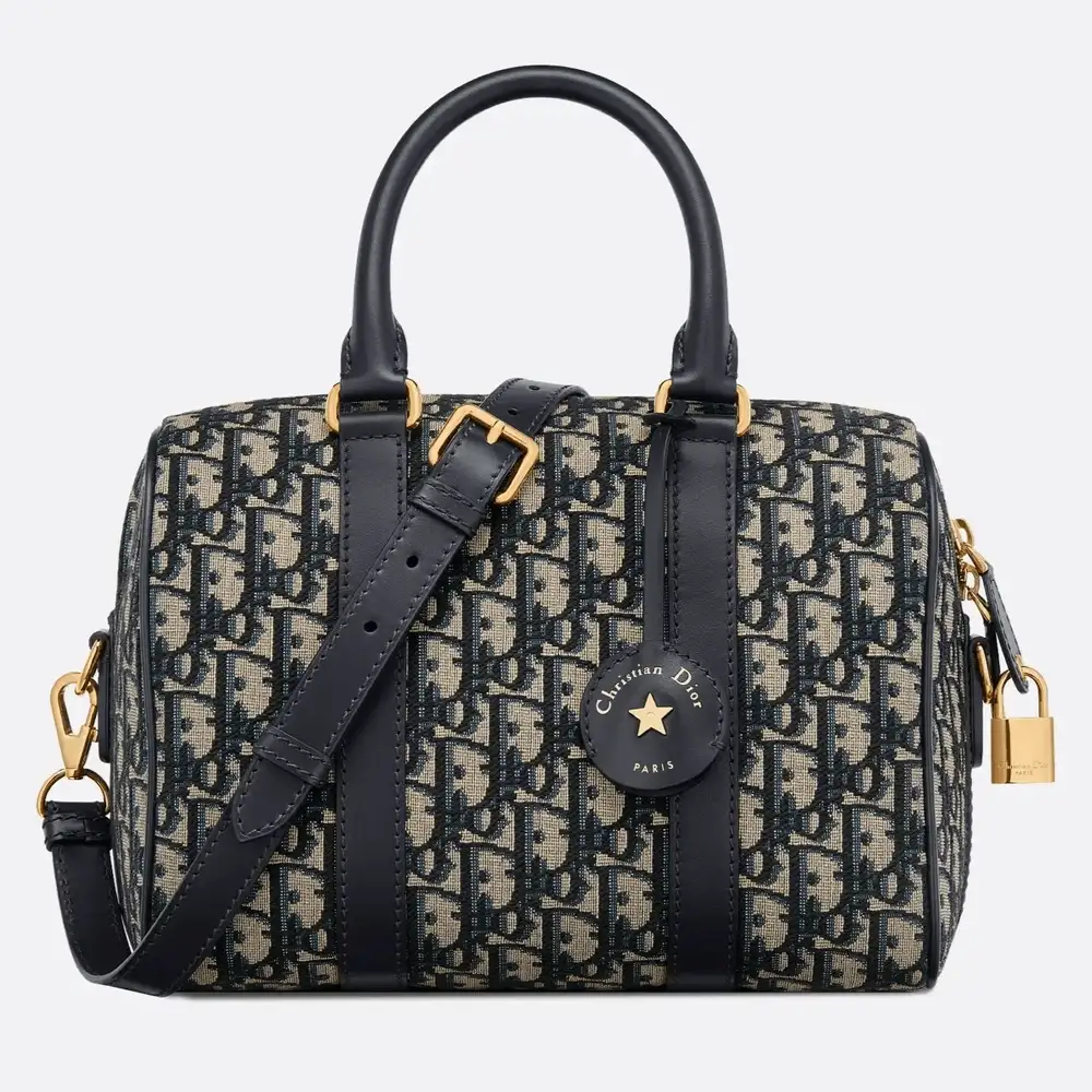 Dior Groove 25 Bag x Dior Oblique Jacquard Blue