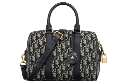 Dior Groove 25 Bag x Dior Oblique Jacquard Blue Featured image