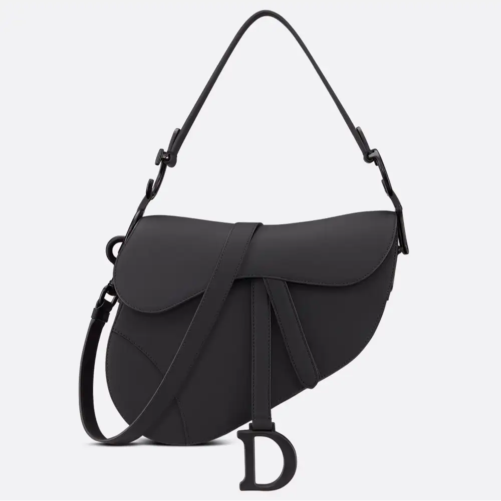 Dior Saddle Bag Ultramatte Calfskin Black