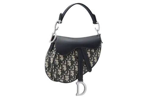 Dior Saddle Mini Bag x Dior Oblique Jacquard BlueFeatured image