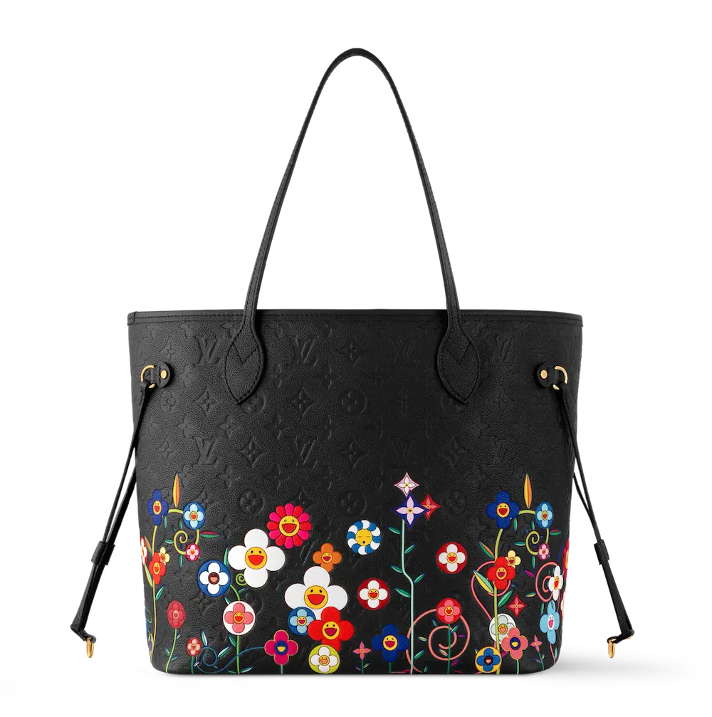 LV TM Neverfull MM in Black M13675