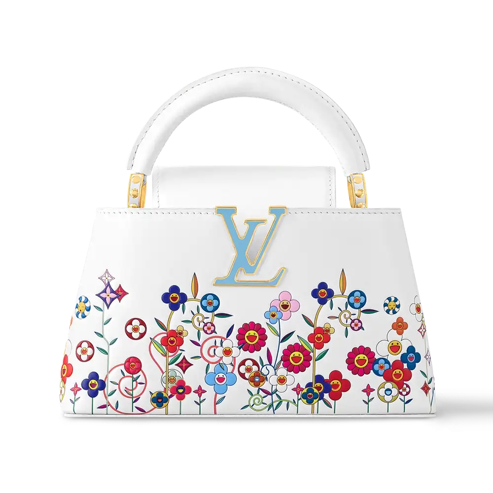 LV x TM Capucines East West Mini Monogram Flowers