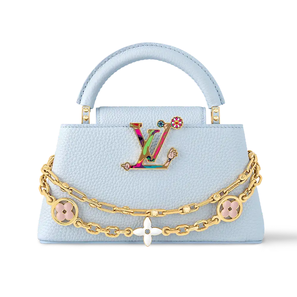 LV x TM Capucines East West Mini Olympe Blue