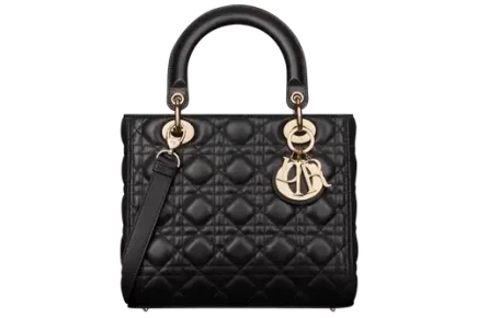 Lady Dior Medium Bag x Cannage Lambskin Black Featured image