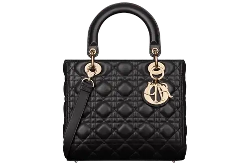 Lady Dior Medium Bag x Cannage Lambskin Black Featured image