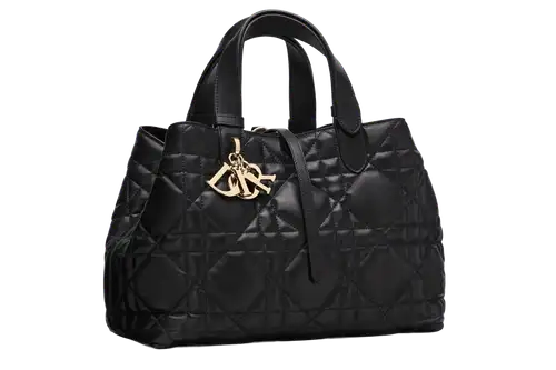 Medium Dior Toujours Bag x Macrocannage Calfskin Black Featured image