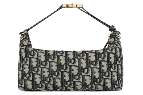 Medium DiorTravel Nomad Pouch x Dior Oblique Jacquard Blue Featured image