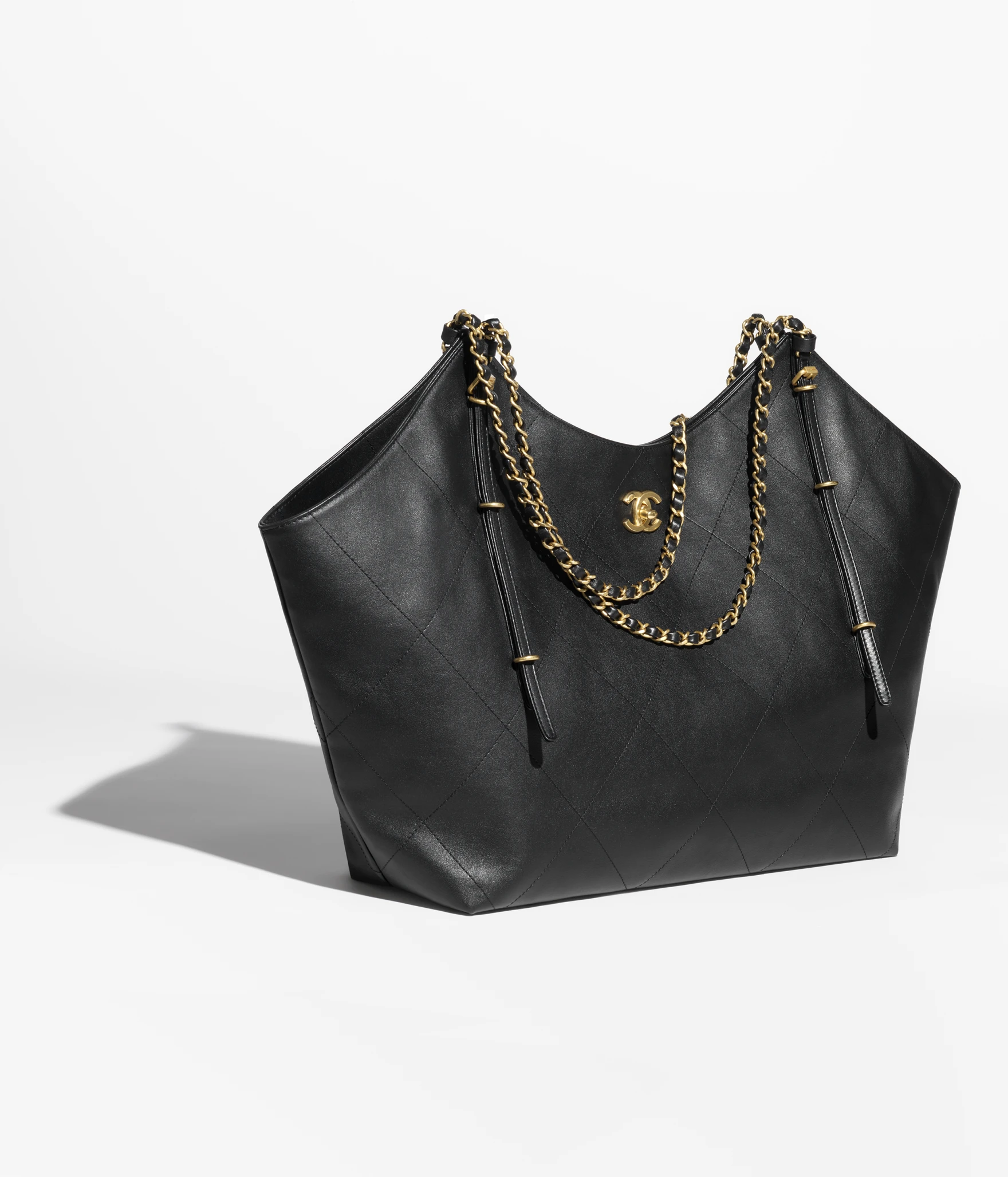 17. AS5463B2056594305 chanel maxi shopping bag calfskin gold tone metal