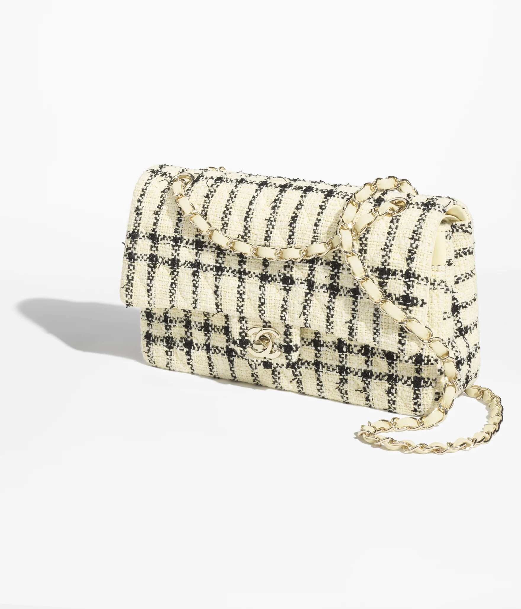 8. A01112B20599NAGCI chanel classic 11 12 handbag tweed gold tone metal