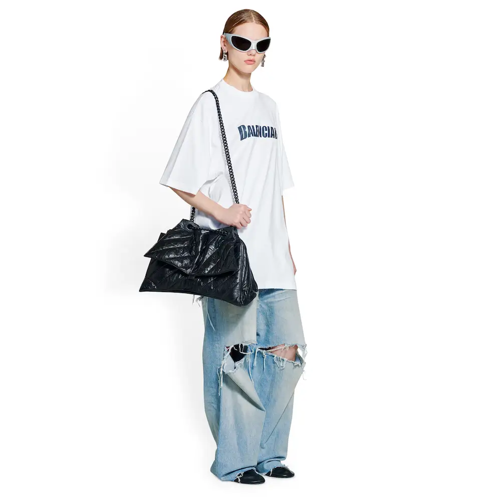Balenciaga Crush Bag Medium shouldercarry model