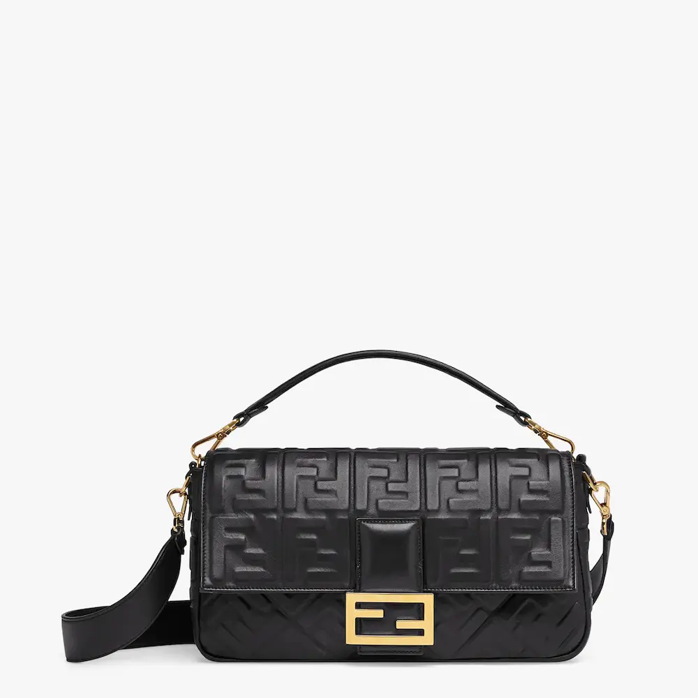 Fendi Baguette Large Bag Black