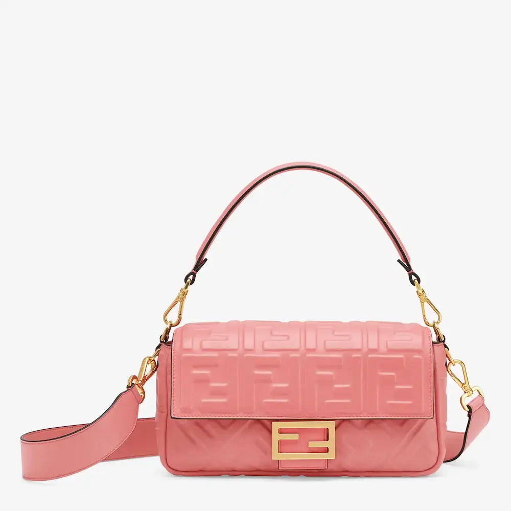Fendi Baguette Pink nappa leather bag