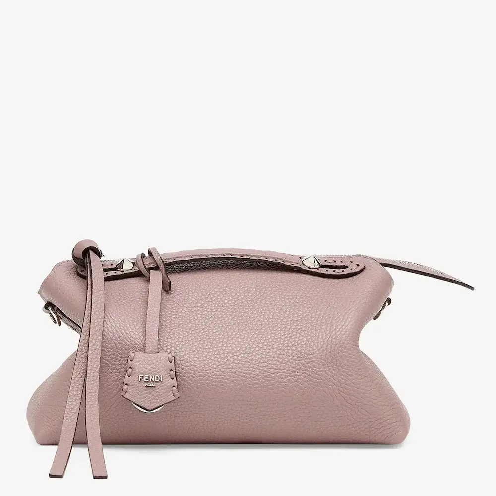 Fendi By The Way Selleria Medium Mauve Pink Selleria bag with 192 hand sewn topstitches