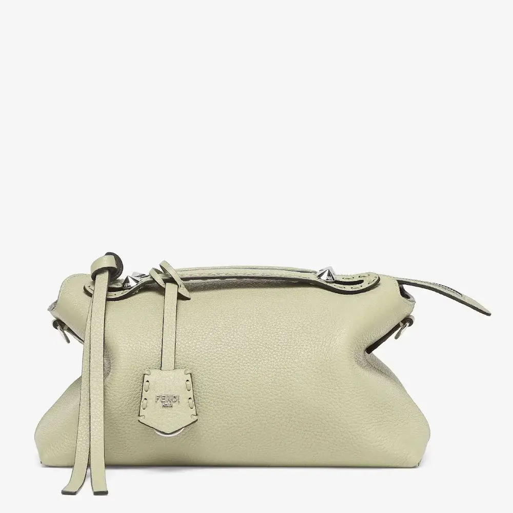 Fendi By The Way Selleria Medium Sage Green Selleria bag with 192 hand sewn topstitches