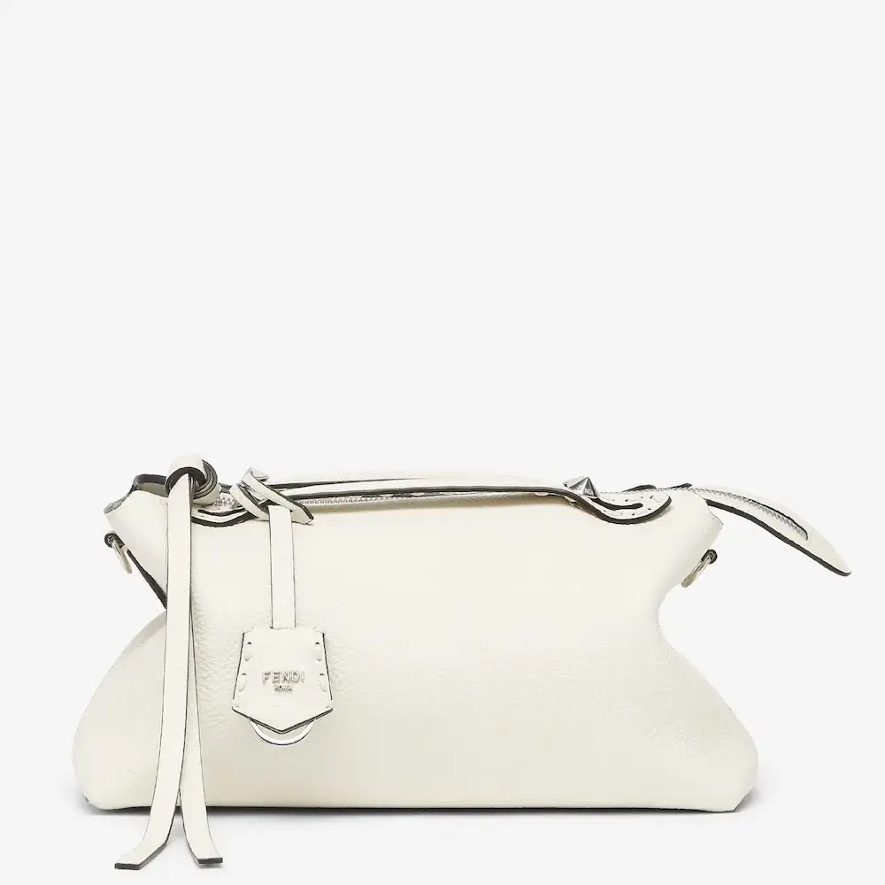 Fendi By The Way Selleria Medium White Selleria bag with 192 hand sewn topstitches