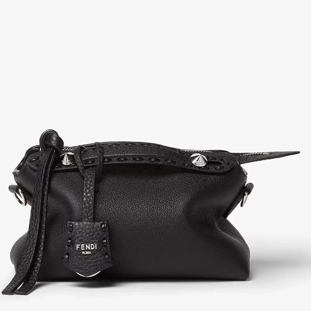 Fendi By The Way Selleria Mini Black Selleria mini bag with 156 hand sewn topstitches