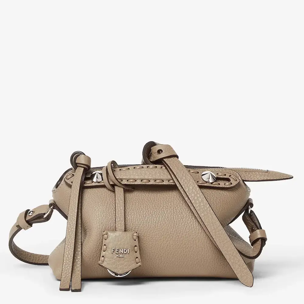 Fendi By The Way Selleria Mini Dove Grey Selleria mini bag with 156 hand sewn topstitches