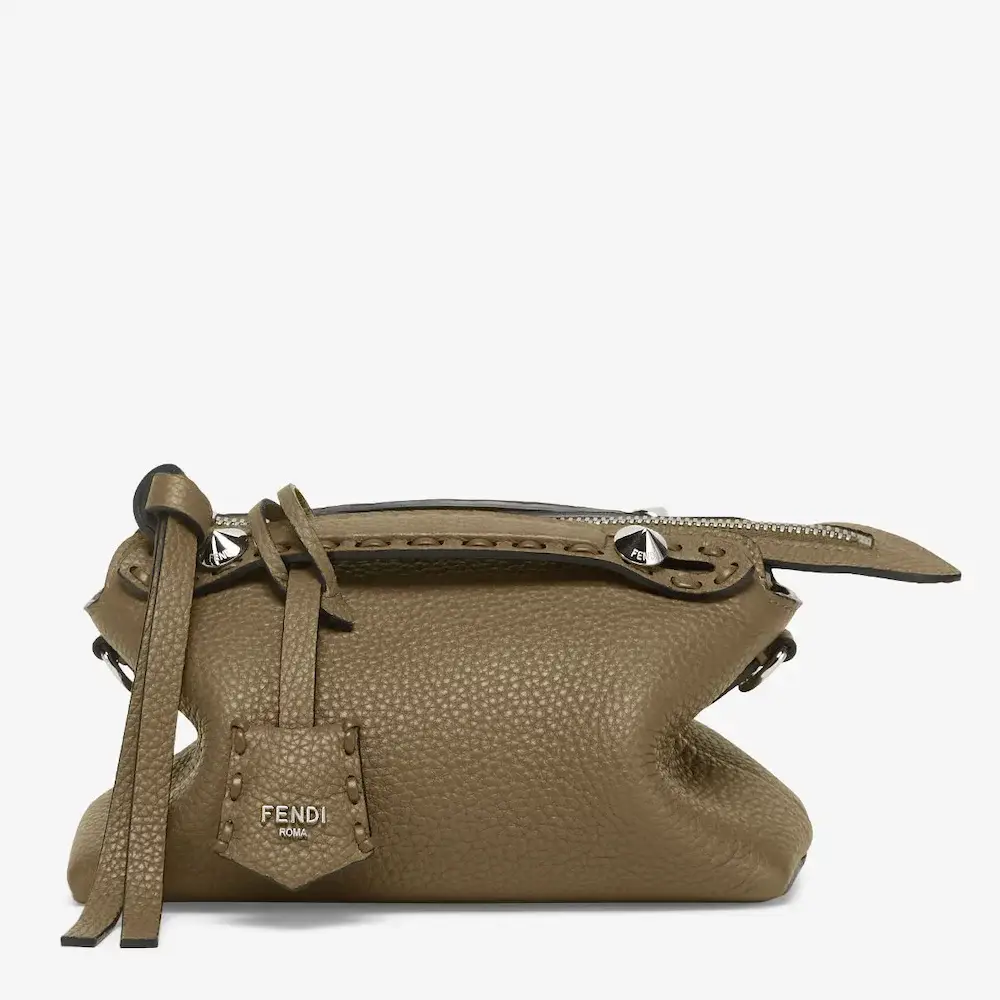 Fendi By The Way Selleria Mini Green Selleria mini bag with 156 hand sewn topstitches