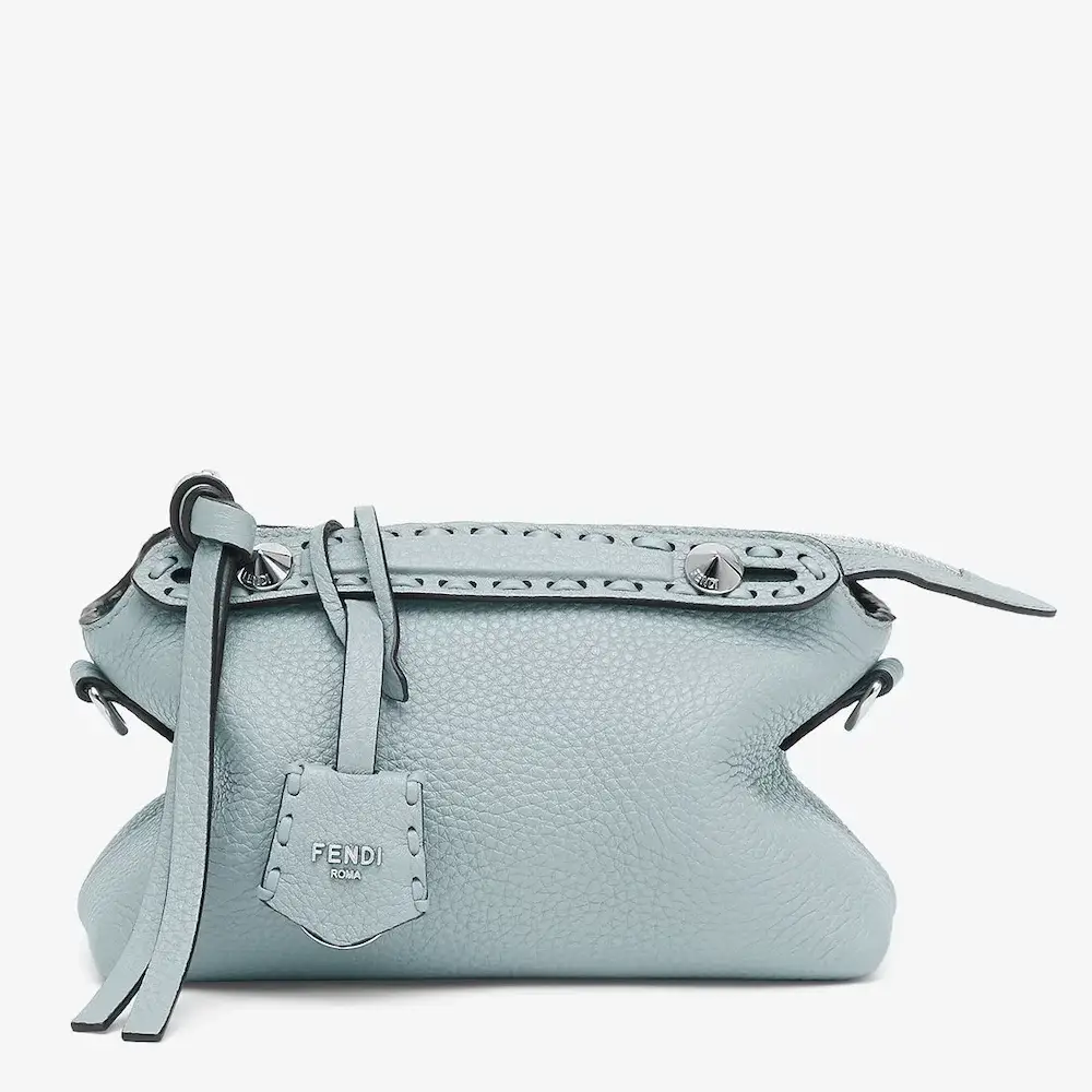 Fendi By The Way Selleria Mini Light Blue Selleria mini bag with 156 hand sewn topstitches