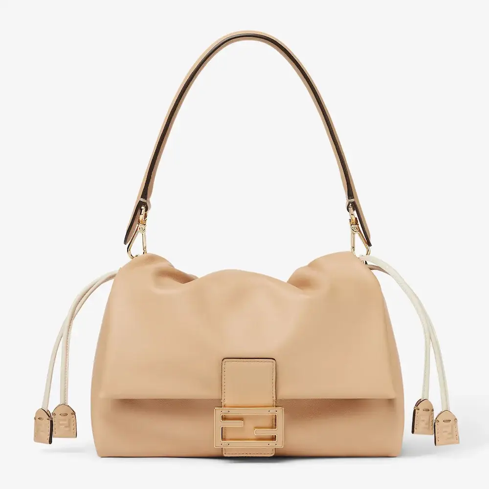 Fendi Mamma Baguette Medium Pink nappa leather bag