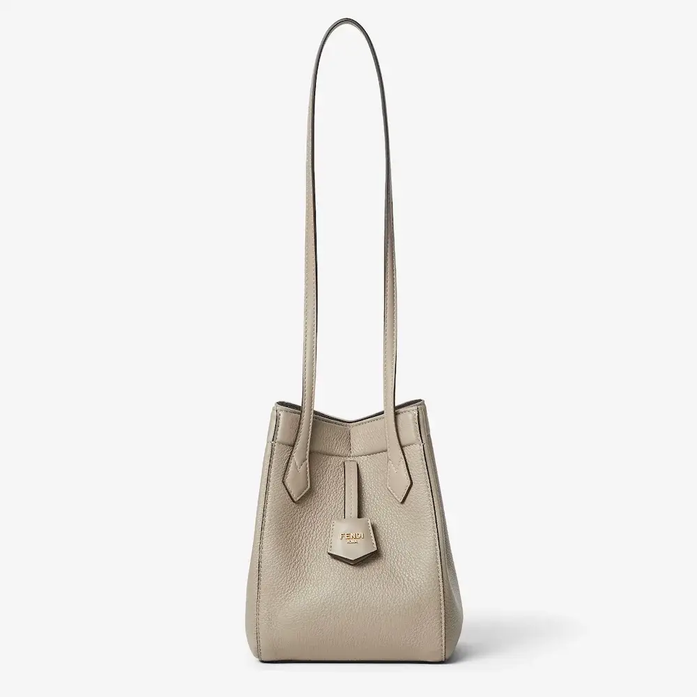 Fendi Origami Mini Grey leather mini bag