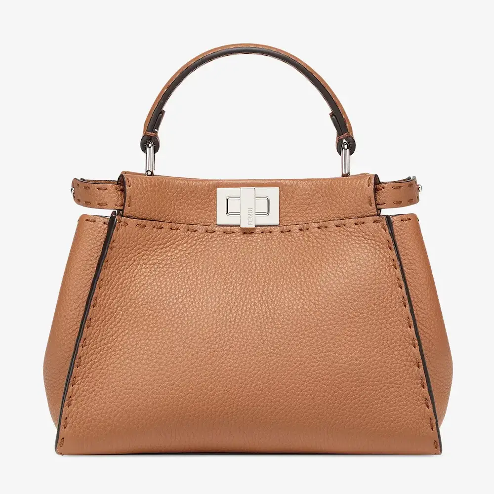 Fendi Peekaboo Mini Brown leather bag