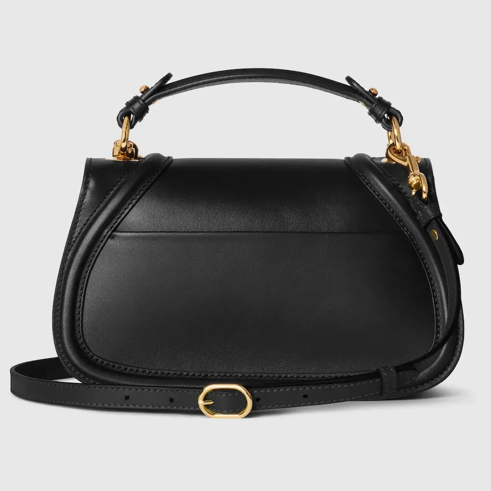 Gucci Blondie medium top handle bag Black smooth leather back