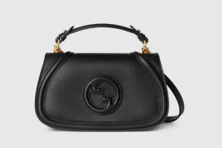 Gucci Blondie medium top handle bag Black smooth leather featured image