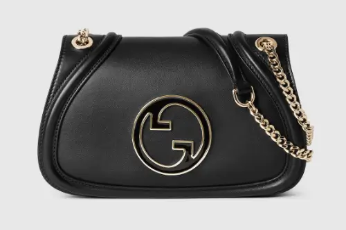 Gucci Blondie small shoulder bag Black leather featured image