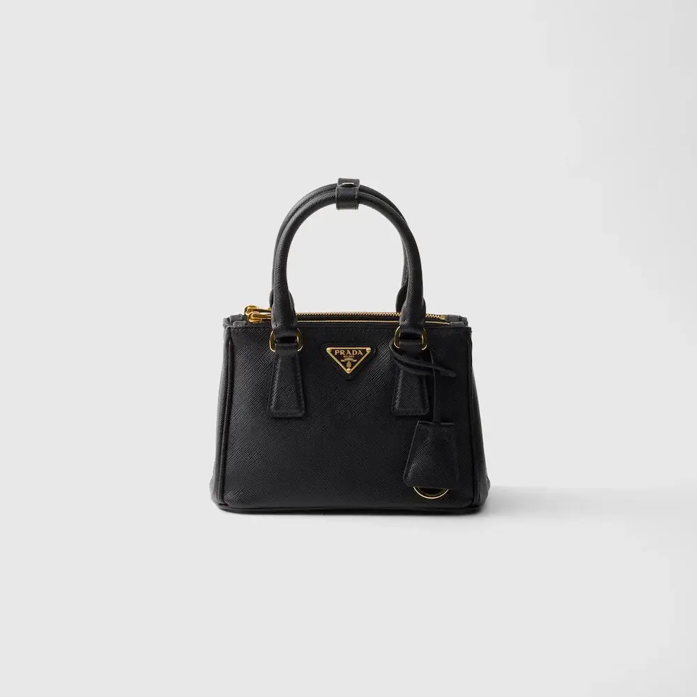 Prada Galleria Saffiano leather micro bag black