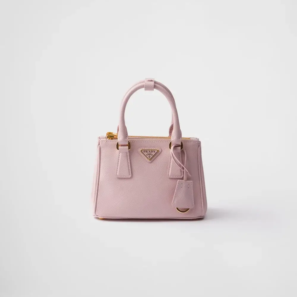 Prada Galleria Saffiano leather micro bag pink