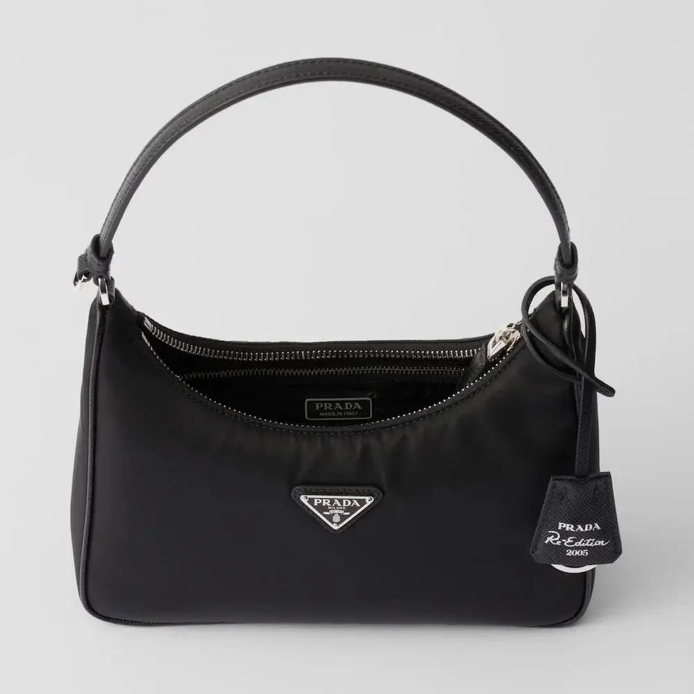 Prada Re Edition 2005 Re Nylon and Saffiano mini bag interior