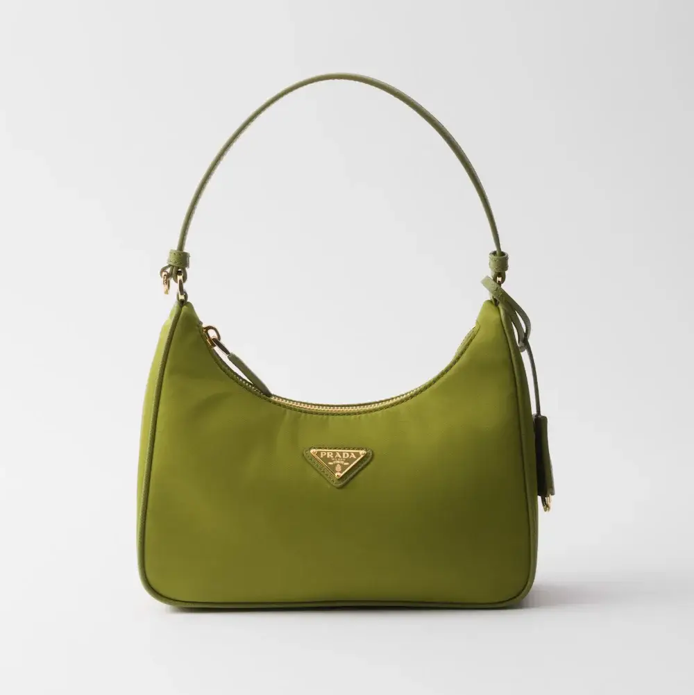 Prada Re Edition 2005 Re Nylon and Saffiano mini bag ivy green