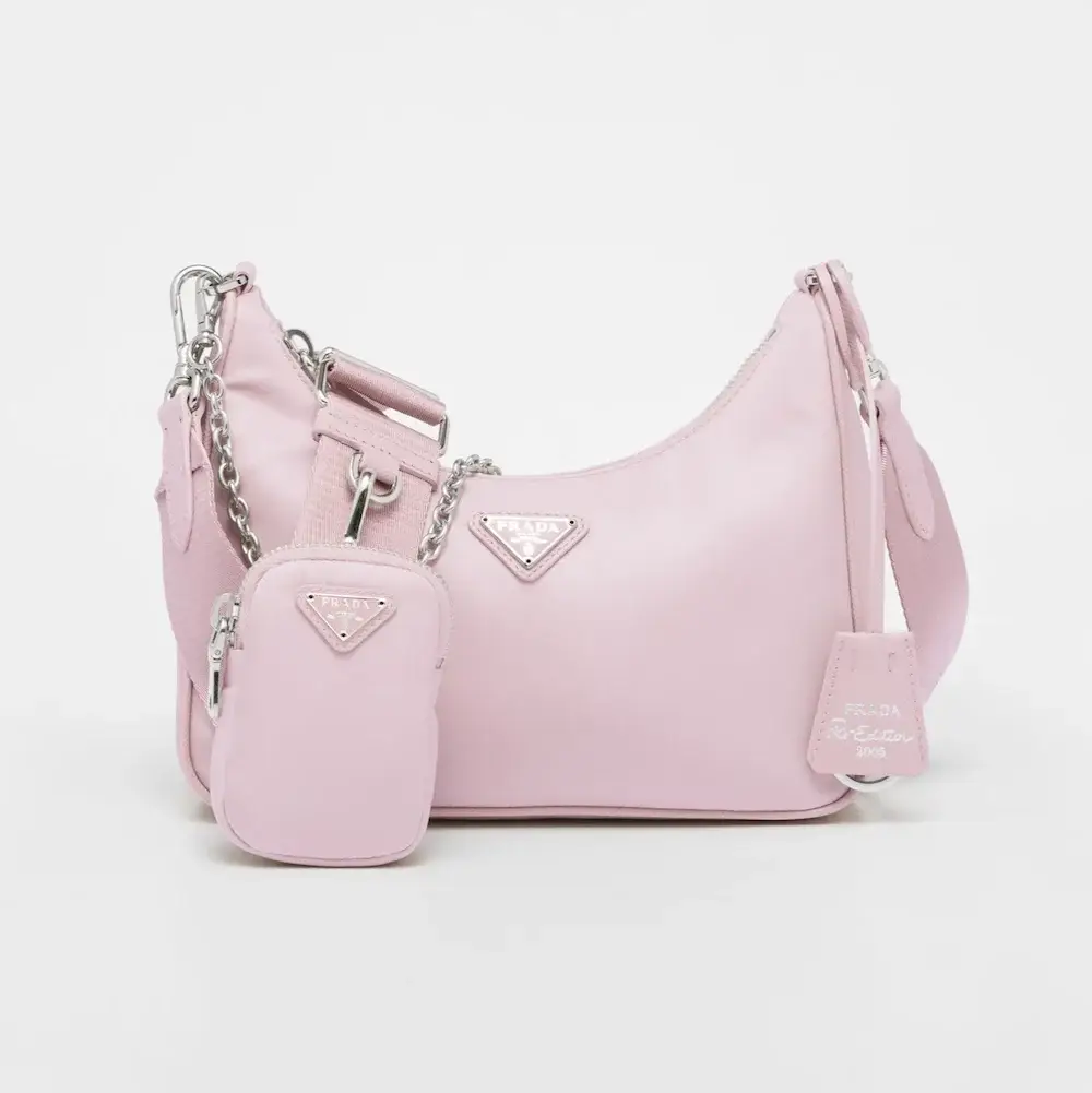 Prada Re Edition 2005 Re Nylon bag Alabaster pink