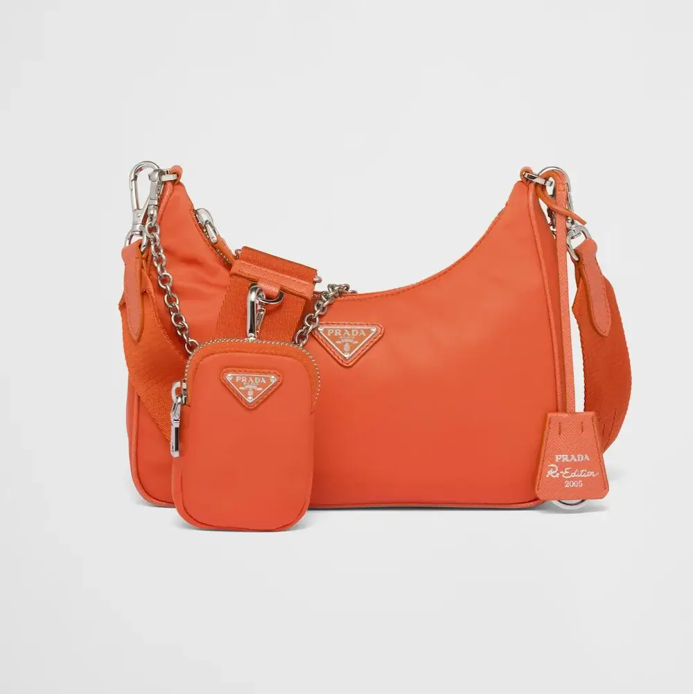 Prada Re Edition 2005 Re Nylon bag Orange