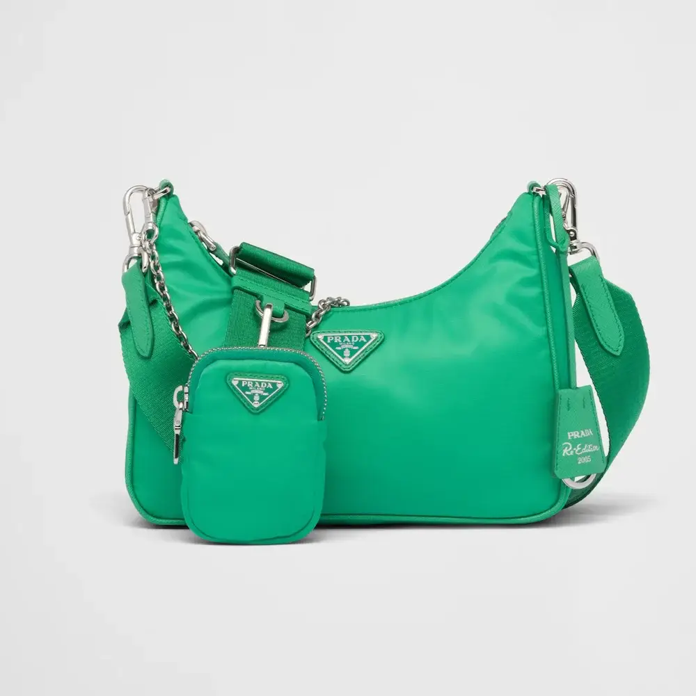 Prada Re Edition 2005 Re Nylon bag mint green