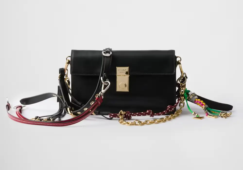 Prada Soft Sound Shoulder Bag Front Image